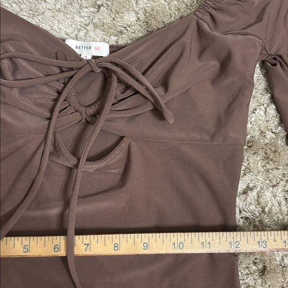 Better Be Taupe Bodycon Mini Dress Sz M NWOT - Picture 9 of 9